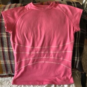 Lululemon Athletica Pink Round Neck Tshirt In S